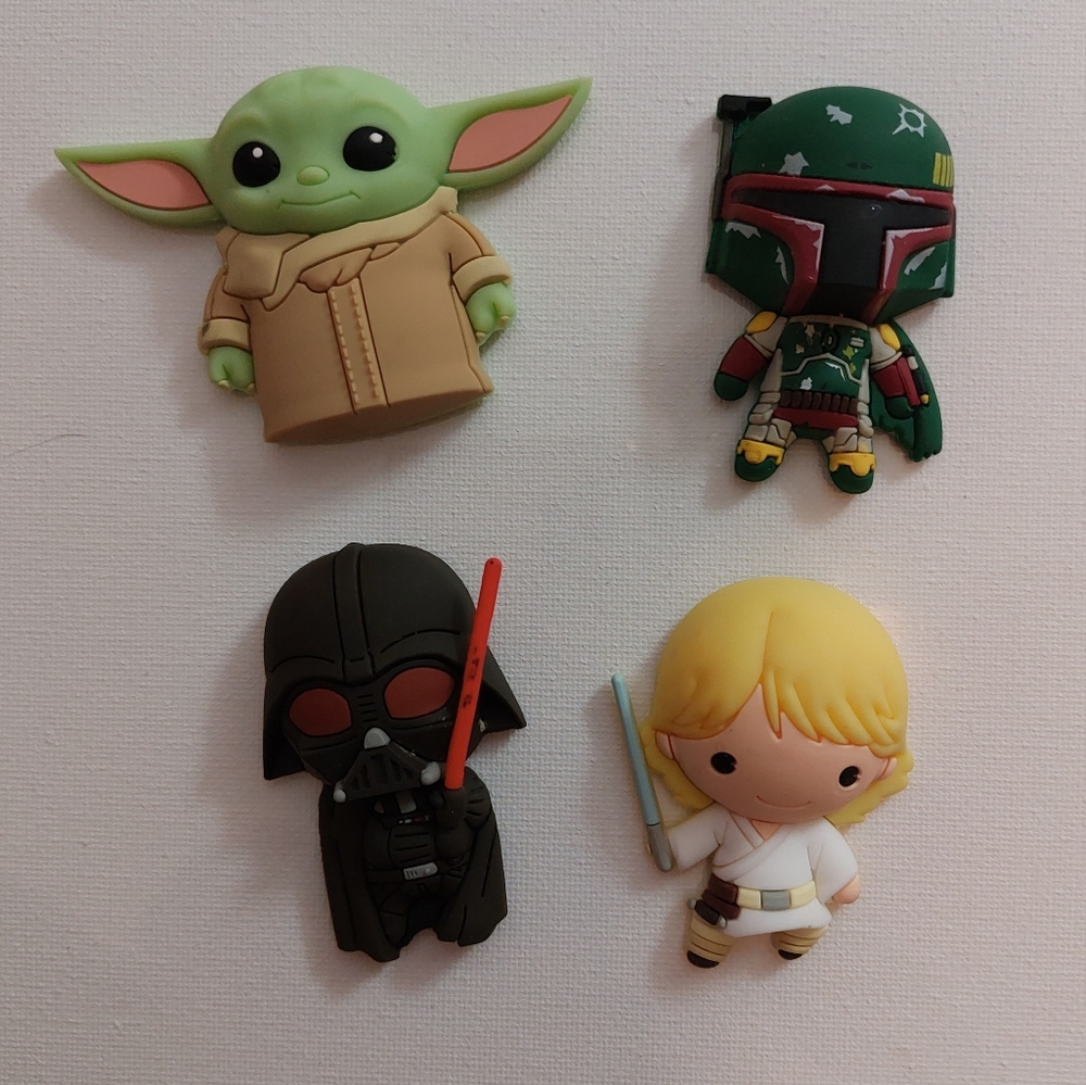 Star Wars Mandalorian Grogu Yoda Darth Vadar Skywalker Clay Magnets